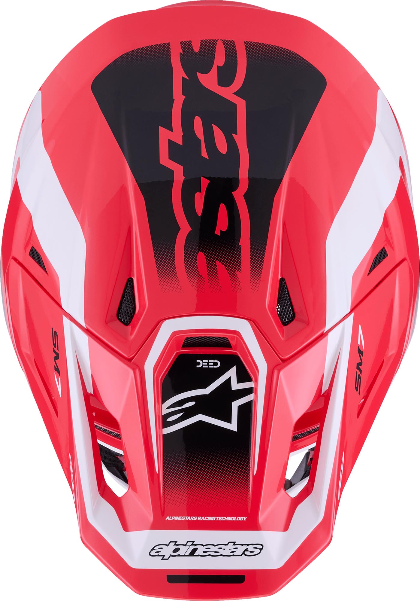 Alpinestars S-M7 Deed Cască de motocross Roșu/Negru XXL (63/64) Figura 3