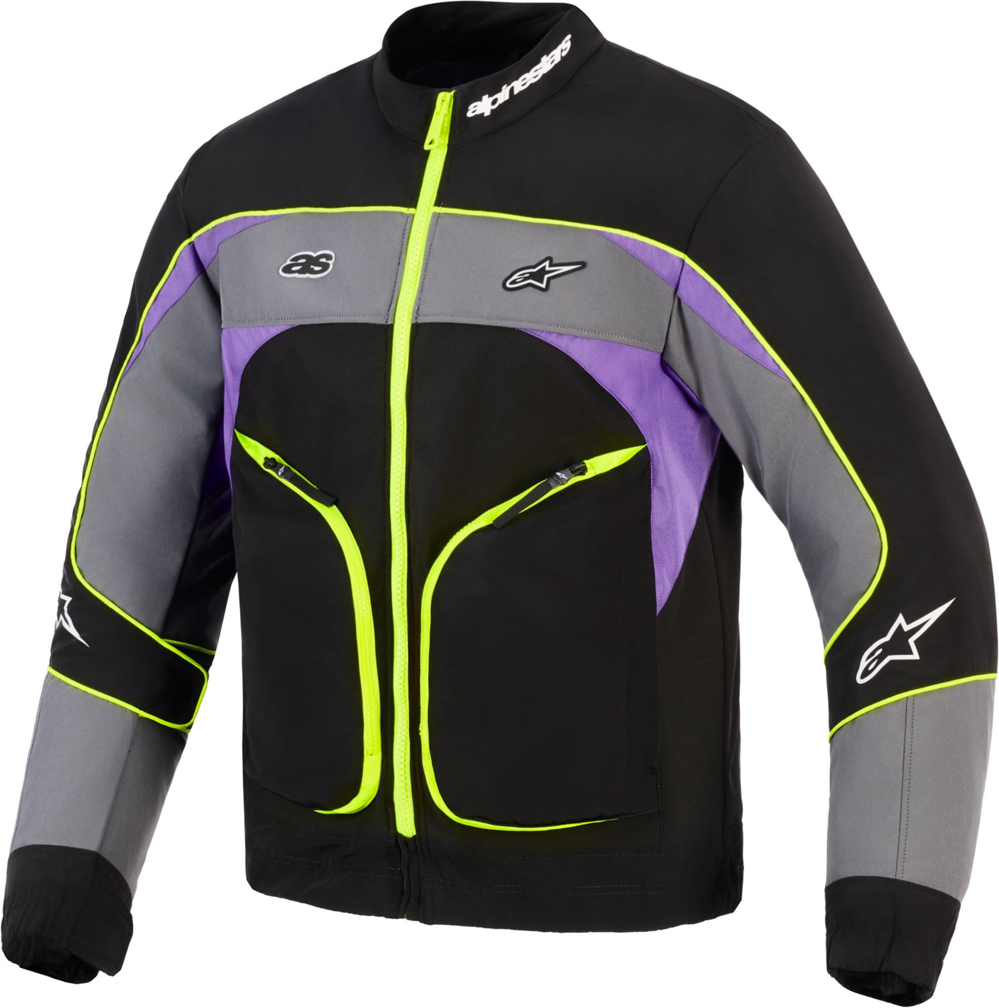 Alpinestars Unite Motorcycle Textile Jacket black/grey/yellow L Figure 1