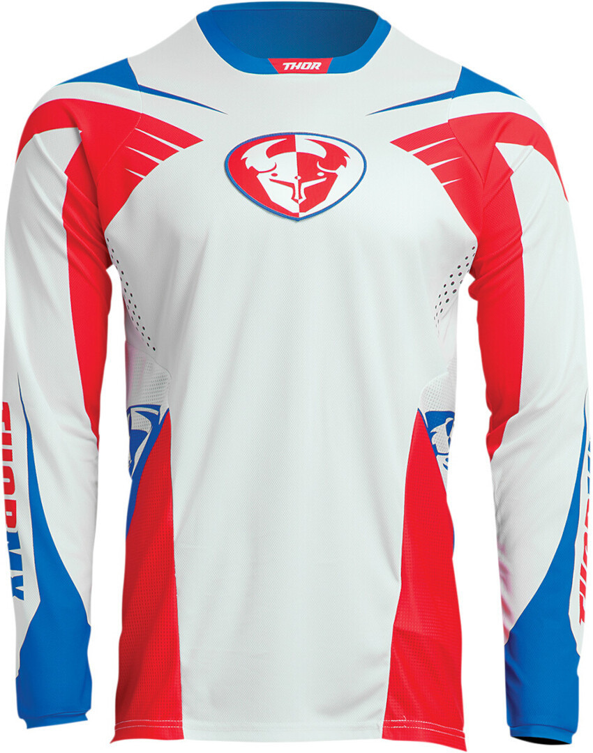 Thor Pulse 04 Limited Edition Motocross Jersey white/blue/red M Figure 1