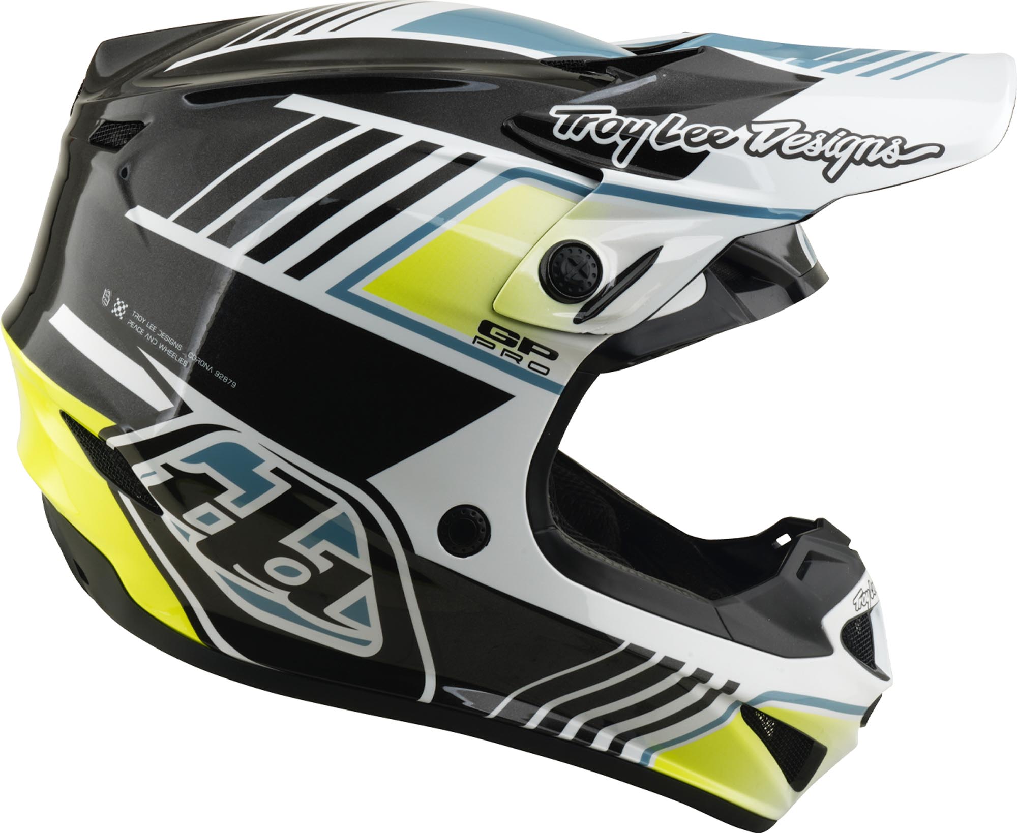 Troy Lee Designs GP Pro MIPS Segment Cască de motocross pentru tineret Gri/Alb Y/L (52/53) Figura 3