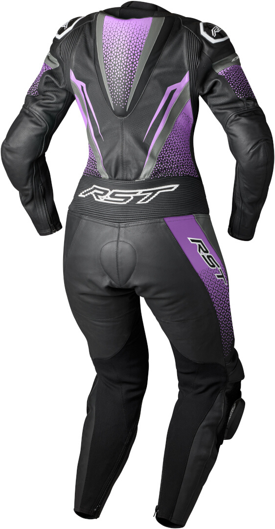 RST Tractech Evo 5 Costum de piele de motocicletă One Piece pentru doamne Negru/Fucsia XS Figura 2