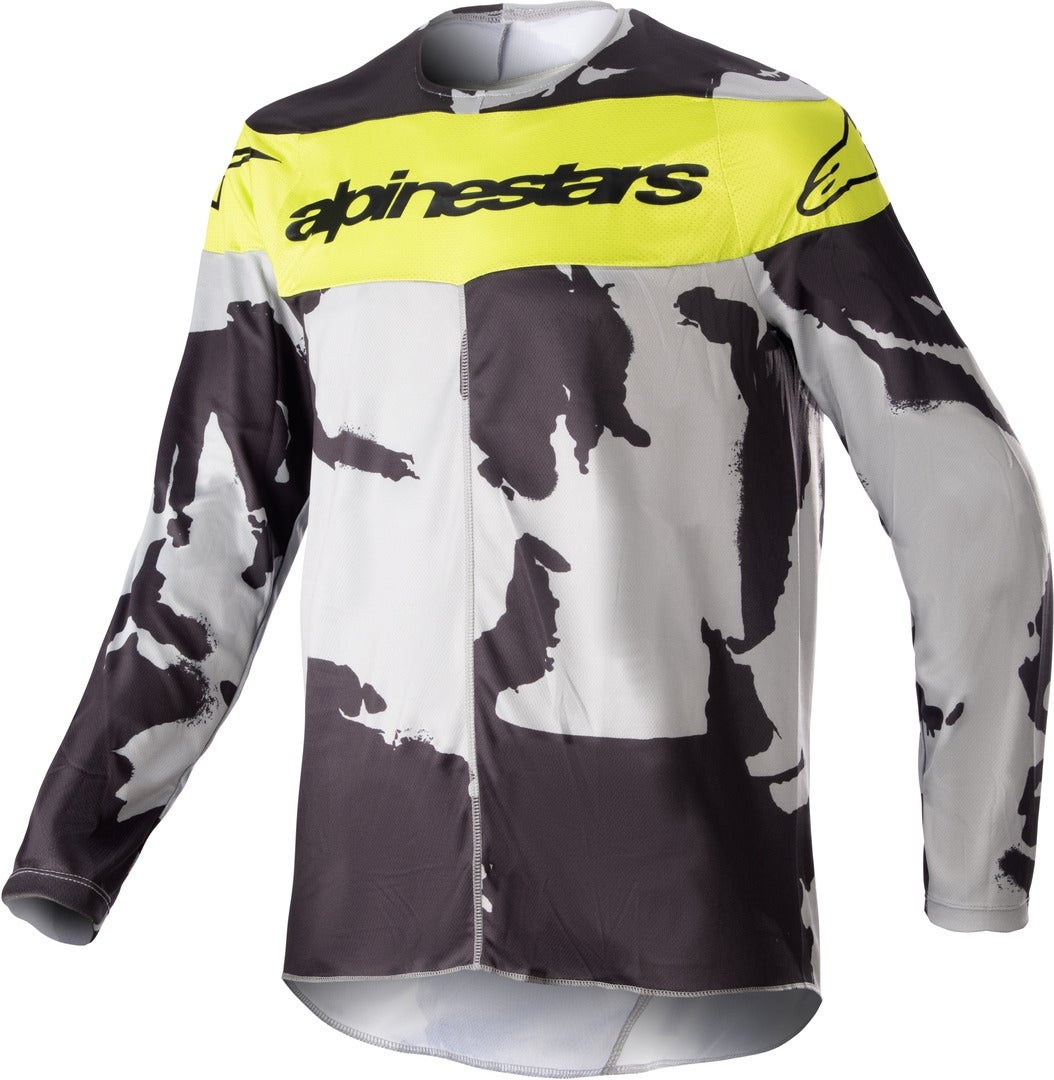 Alpinestars Racer Tactical 2023 Motocross trøje til unge grå/gul M Figur 1