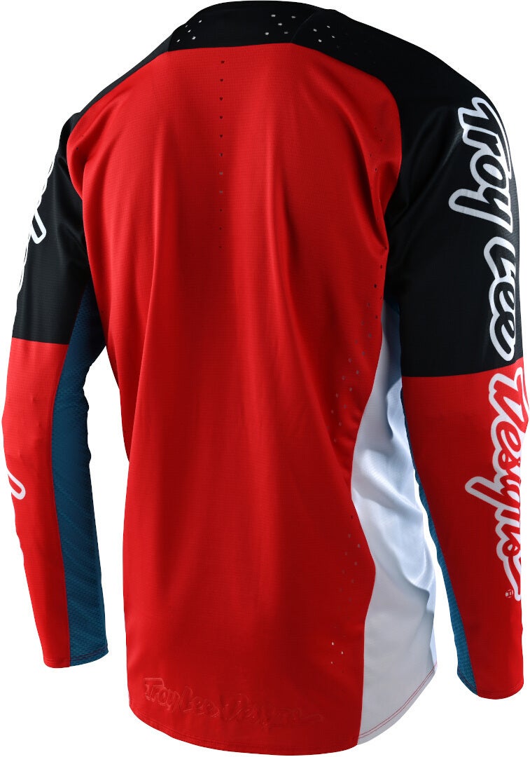 Troy Lee Designs SE Pro Quattro Motocross Jersey sort/rød/blå M Figur 2