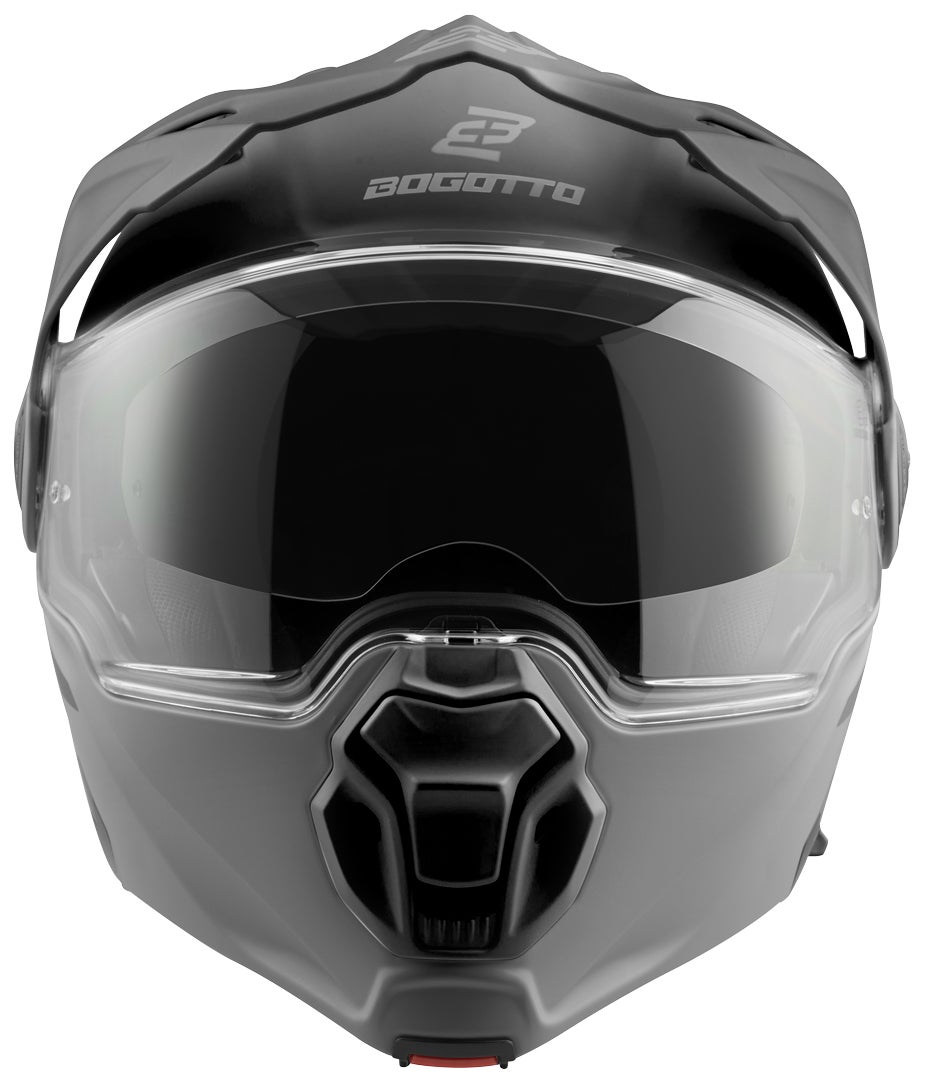 Side view of Bogotto FG-102 Duo Fiberglass Enduro Flip-Up Helmet