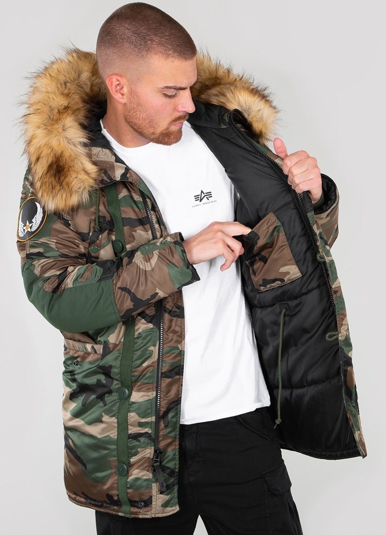 Alpha Industries N3B Airborne Jacke camouflage XL Abbildung 2