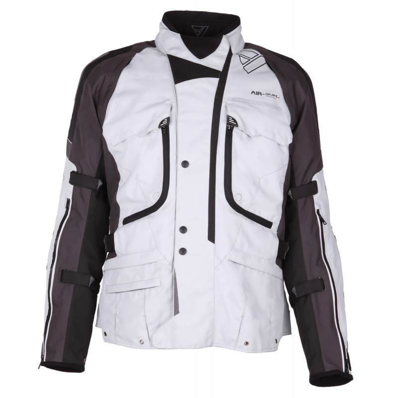 Modeka Westport Textile Jacket black/light grey 4XL Figure 1