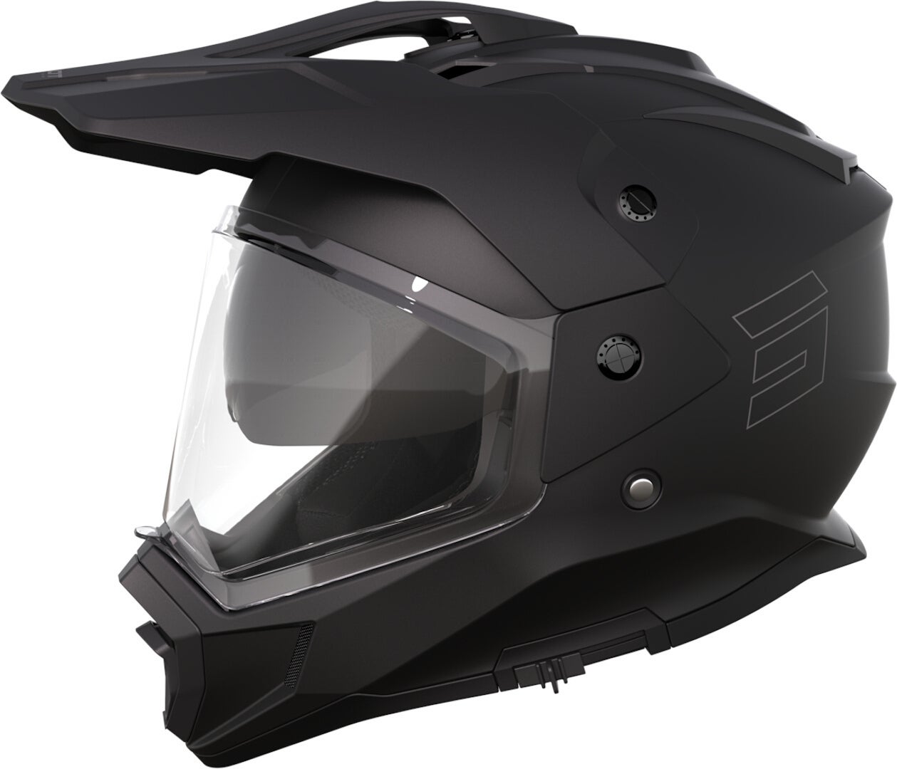Shot Trek Solid Casco Motocross nero opaco S (55/56) Figura 1