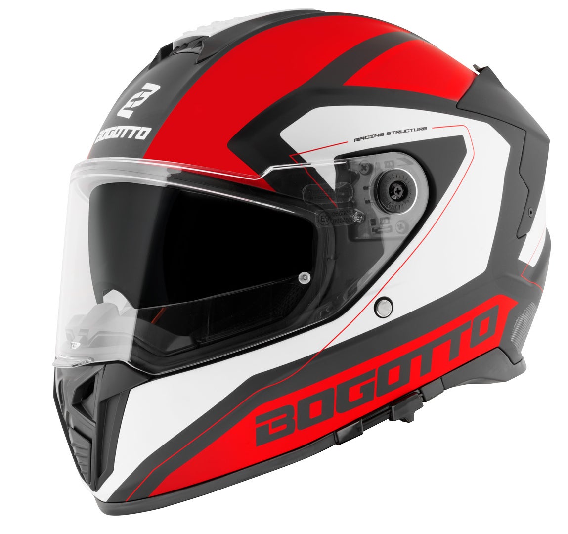 Bogotto FF122 BGT Casque Rouge/Blanc S (55/56) Figure 2