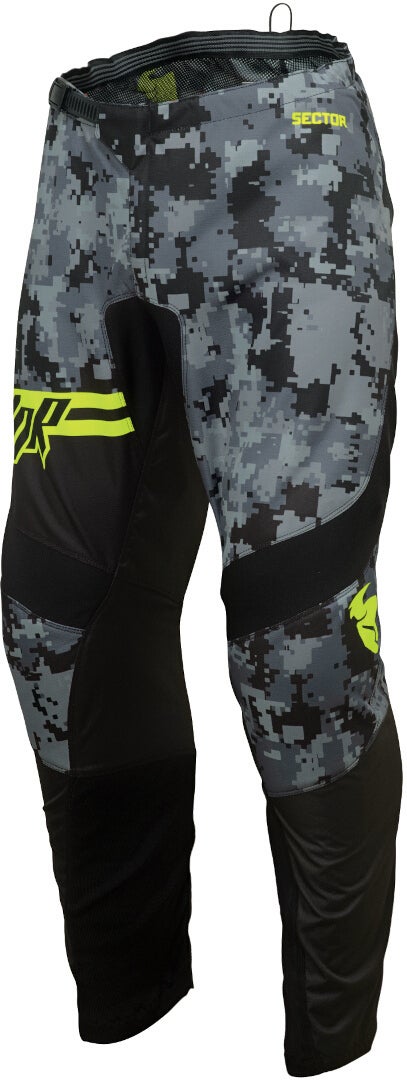 Thor Sector Digi Camo Motocross bukser sort/grå/gul 48 Figur 1