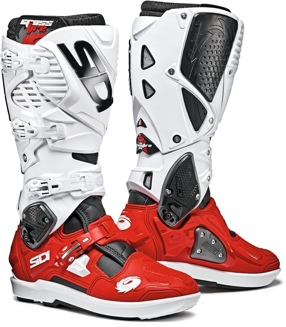 Sidi Crossfire 3 SRS Bottes Motocross Rouge/Blanc 41 Figure 1