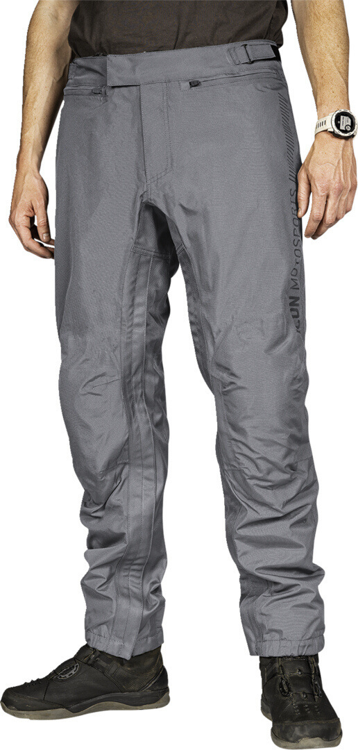 Icon PDX 3 wasserdichte Motorrad Textilhose grau M Abbildung 3