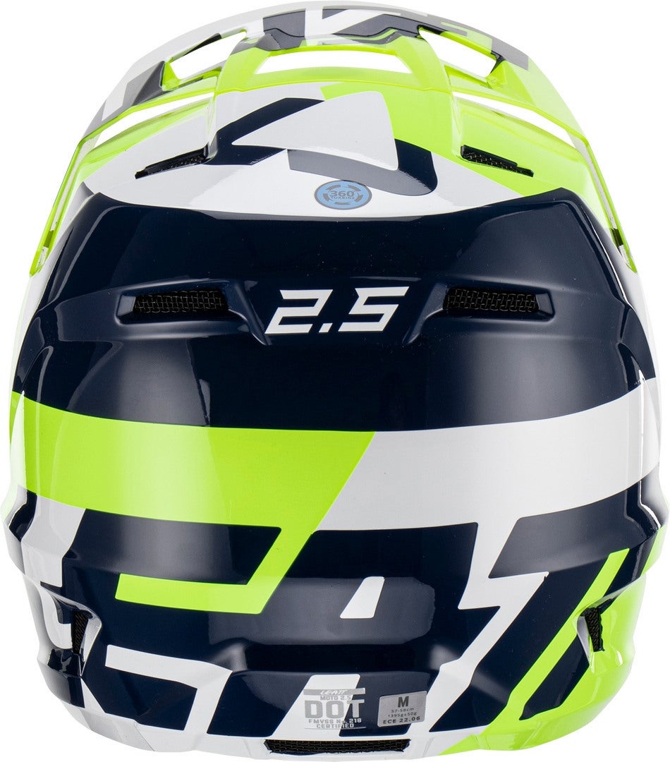 Leatt 2.5 Tricolor Casco Motocross Verde/Blu XXL (63/64) Figura 6