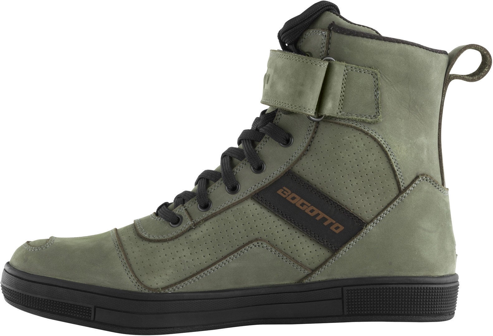 Side view of Bogotto Denton perforated waterproof Motorcycle Shoes
