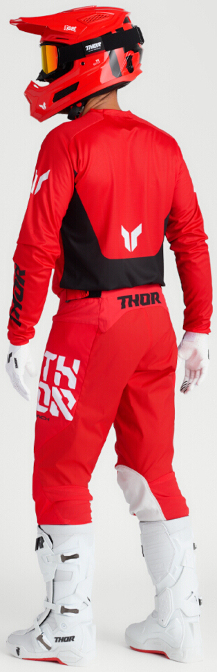 Thor Launchmode Forge Motocross Jersey rot/schwarz M Abbildung 8
