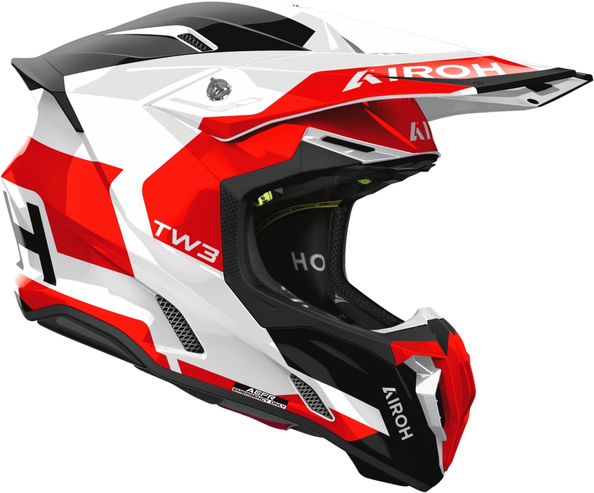 Airoh Twist 3 Fancy Kask motocrossowy biały//czerwony L (59/60) Rysunek 2