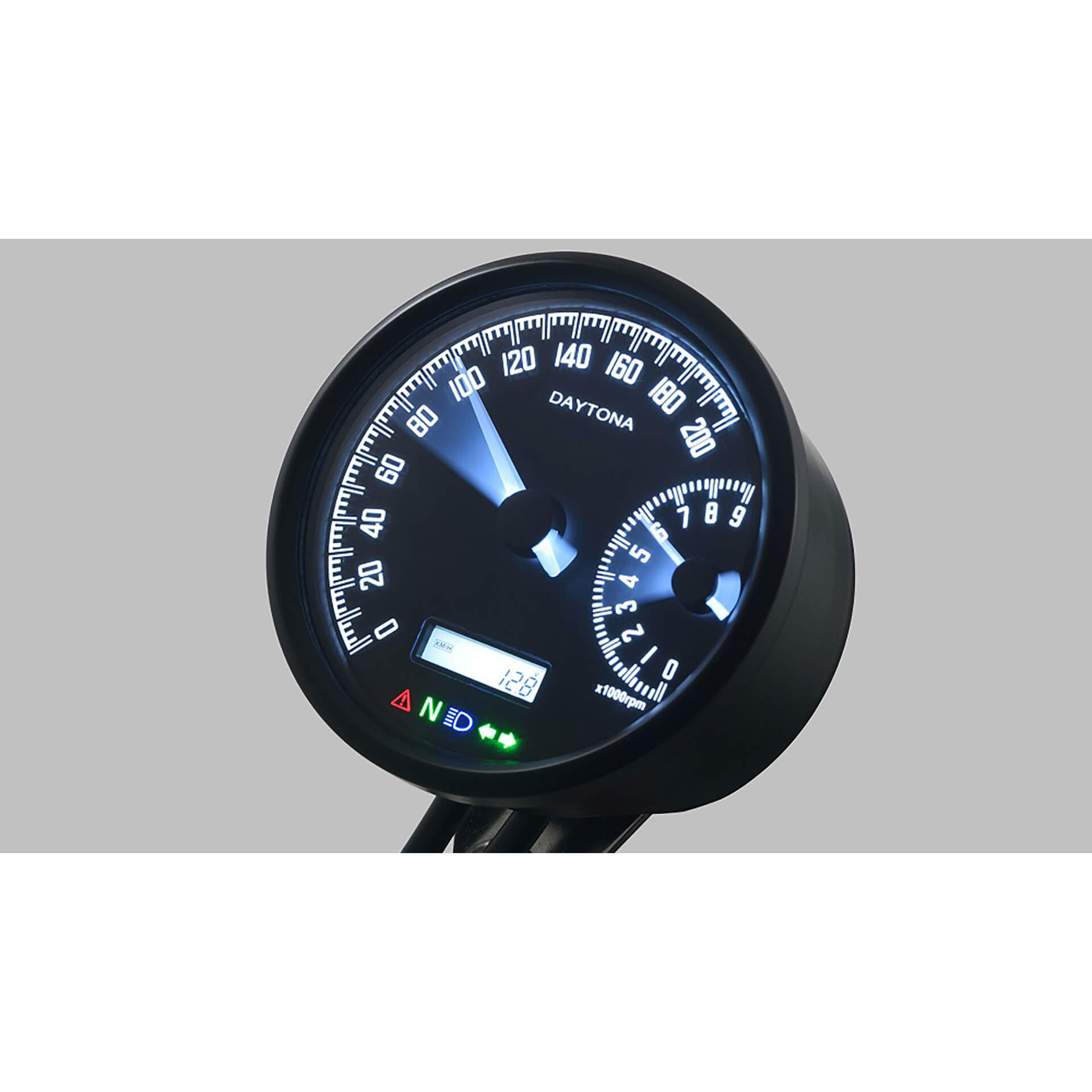 DAYTONA Corp. VELONA W, Digitaler Tacho mit Drehzahlmesser und Halter, Ø 80 mm Figura 2