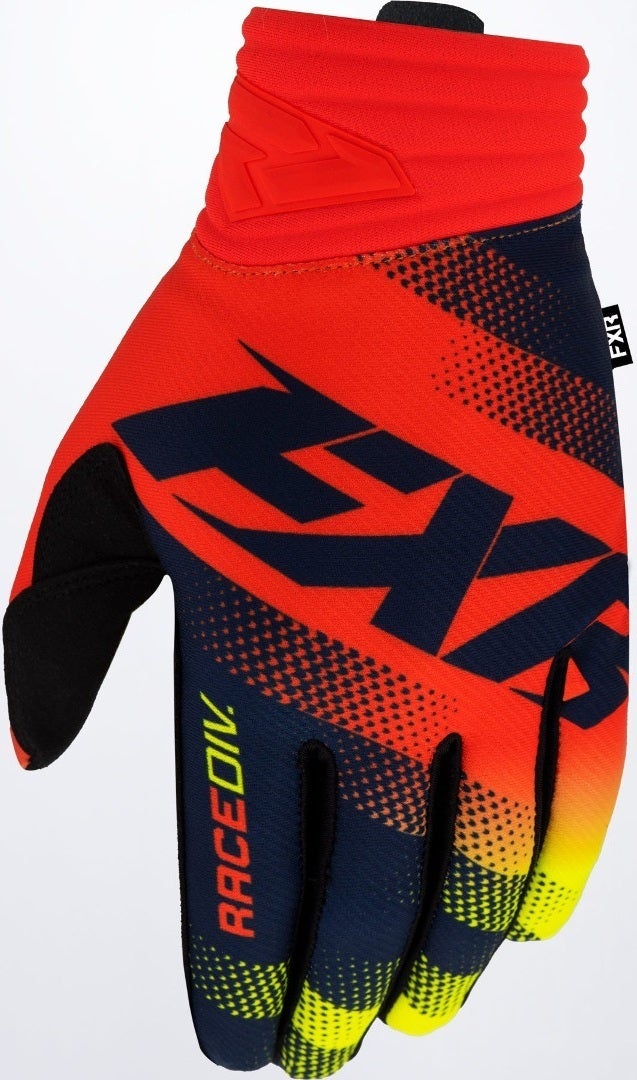 FXR Prime Motocross handsker blå/gul/rød M Figur 1