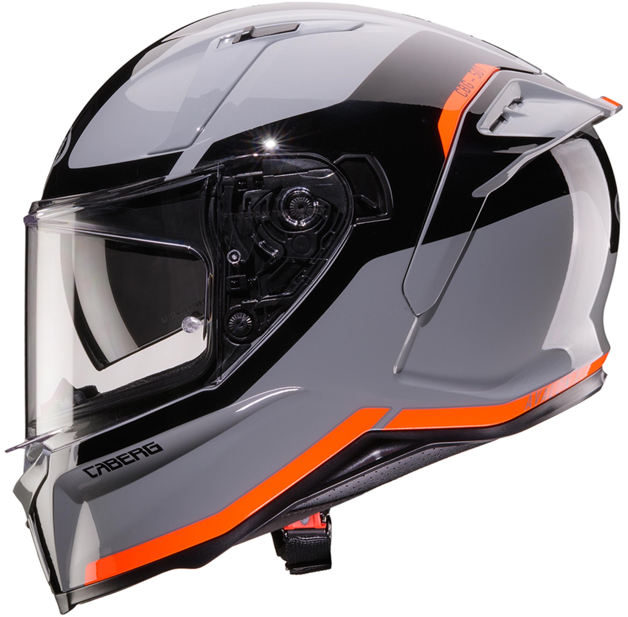 Caberg Avalon X Pure Helm grau/schwarz/rot L (59/60) Abbildung 2