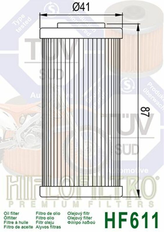 Hiflofiltro Oljefilter - HF611 Figur 4