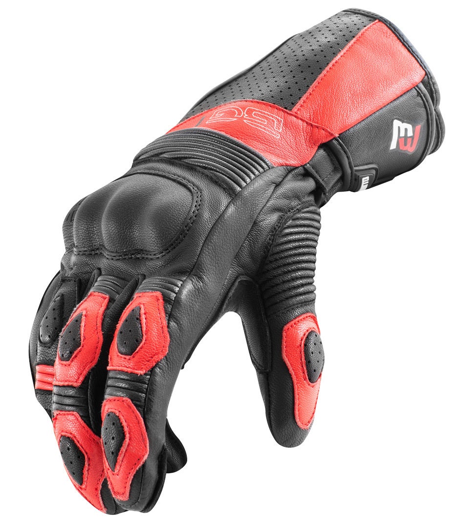 Bogotto Sprint perforierte Motorradhandschuhe schwarz/rot S Abbildung 2