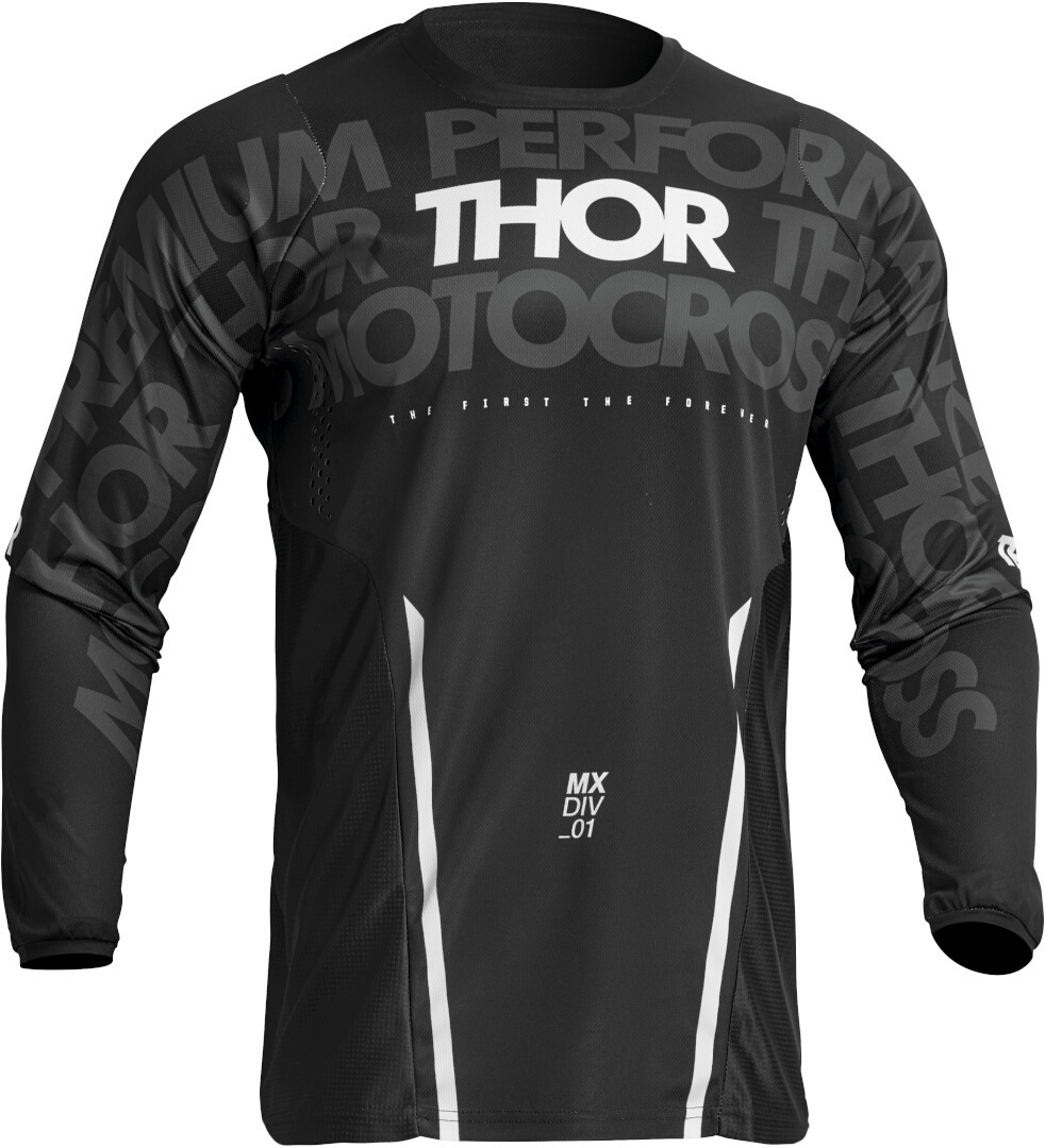 Thor Pulse Mono Maglia Motocross nero L Figura 1