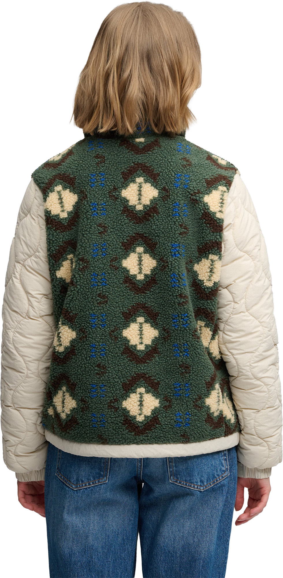 Superdry & Co Fleece Onion Quilt Damer Hybridjakke Grøn/Khaki XL Figur 5