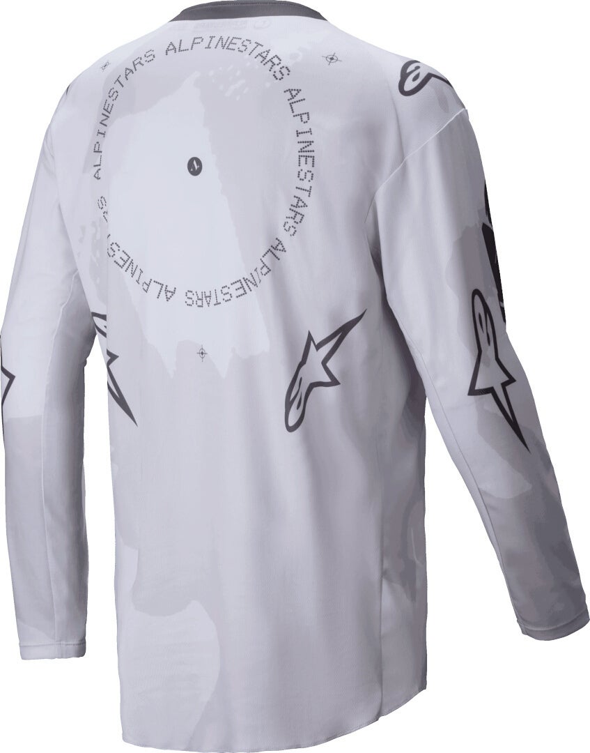 Alpinestars Racer Hollow Motocross Jersey hellgrau/dunkelgrau S Abbildung 3