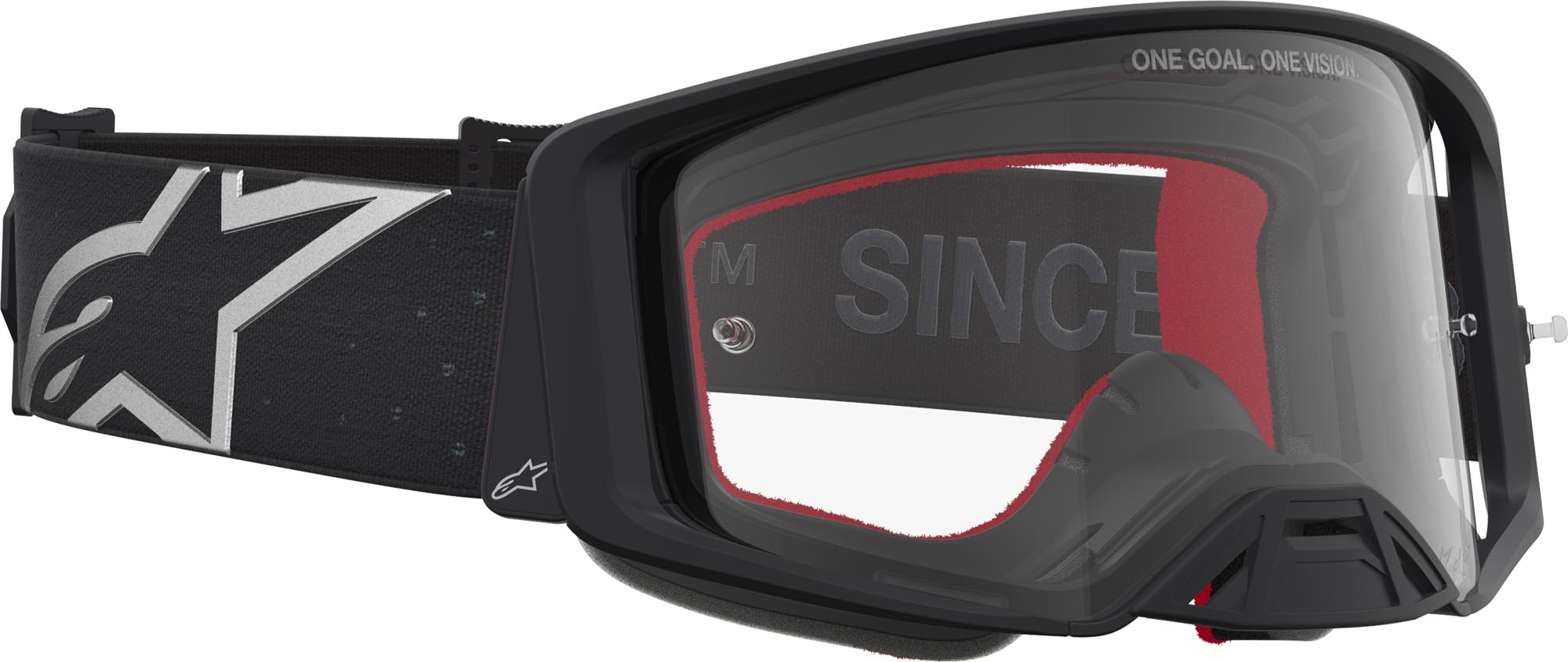 Alpinestars Supertech Vesta Lunettes de motocross Noir/Argent Figure 3