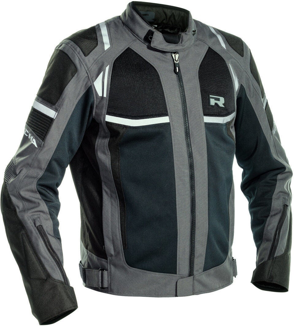 Richa Airstorm waterproof Motorcycle Textile Jacket dark grey/black 5XL Figure 1