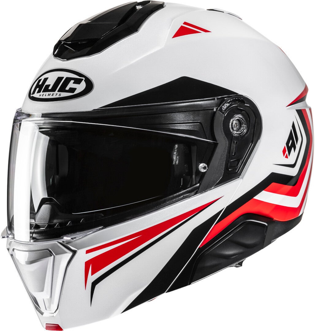 HJC i91 Tricus Helm wit/rood/zwart S (55/56) Figuur 1