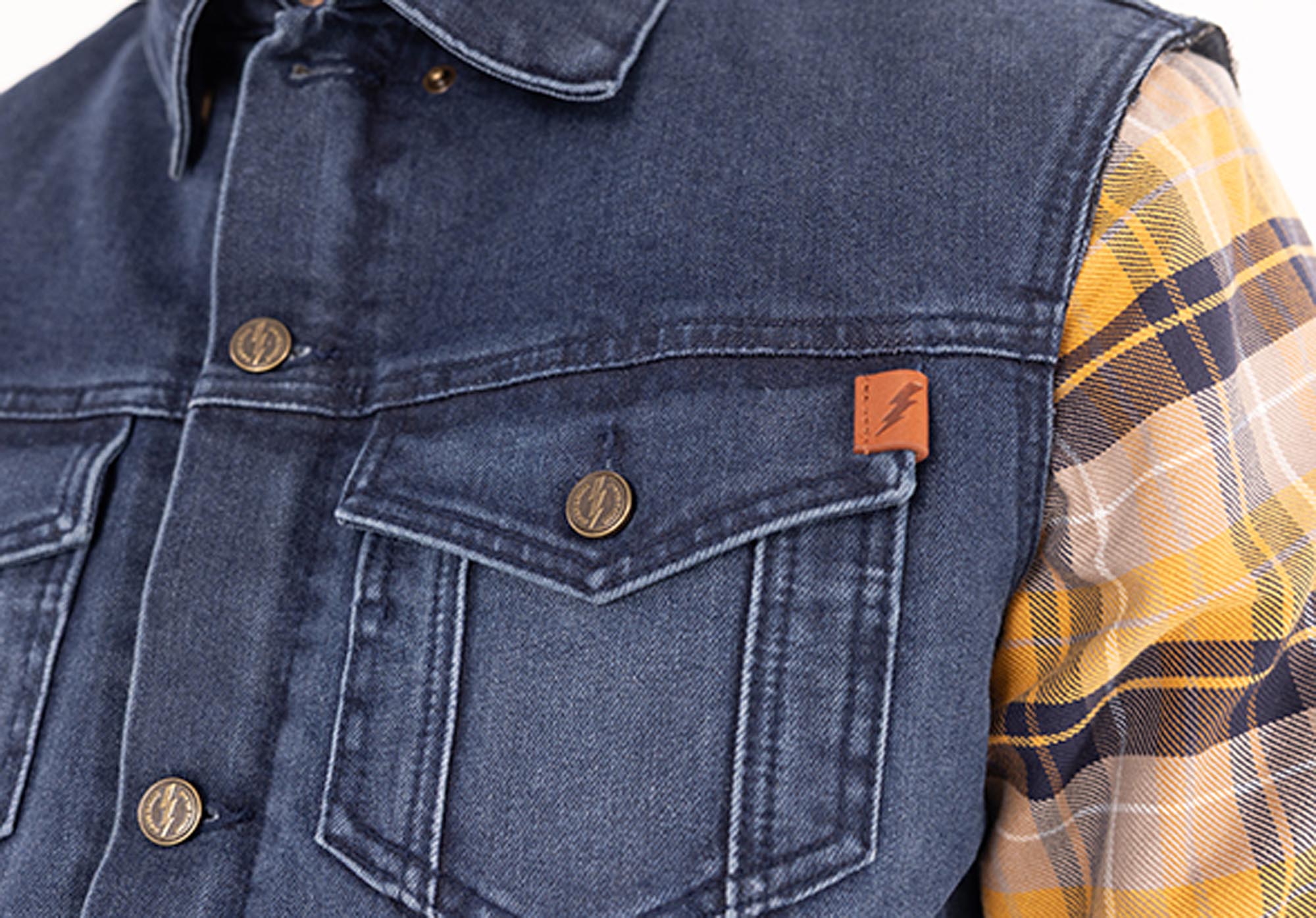 John Doe Trucker Denim Motorcycle Vest 2XL Figure 11