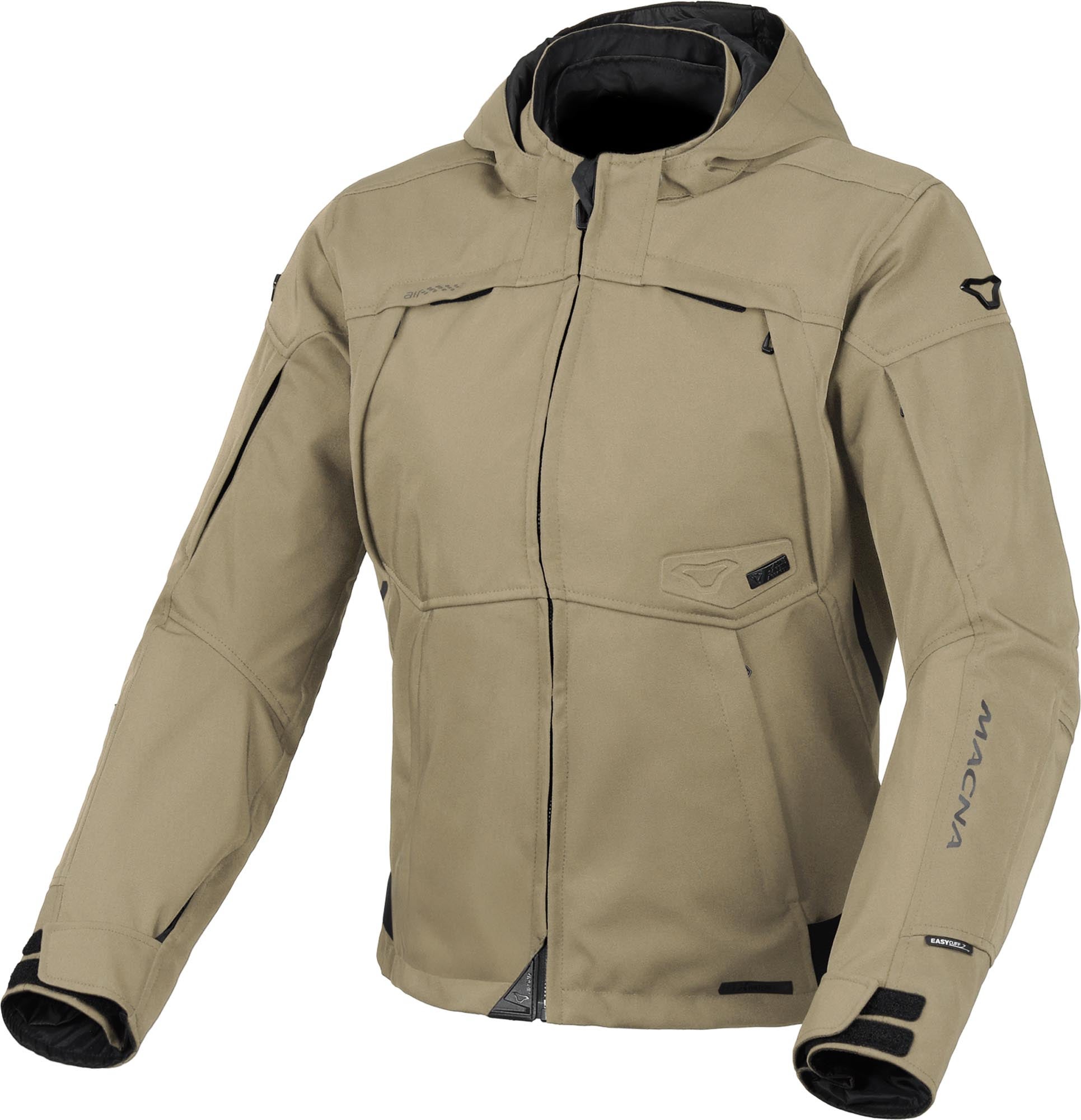 Macna Territor 2.0 vattentät dam-motorcykeltextiljacka Beige L Figur 1