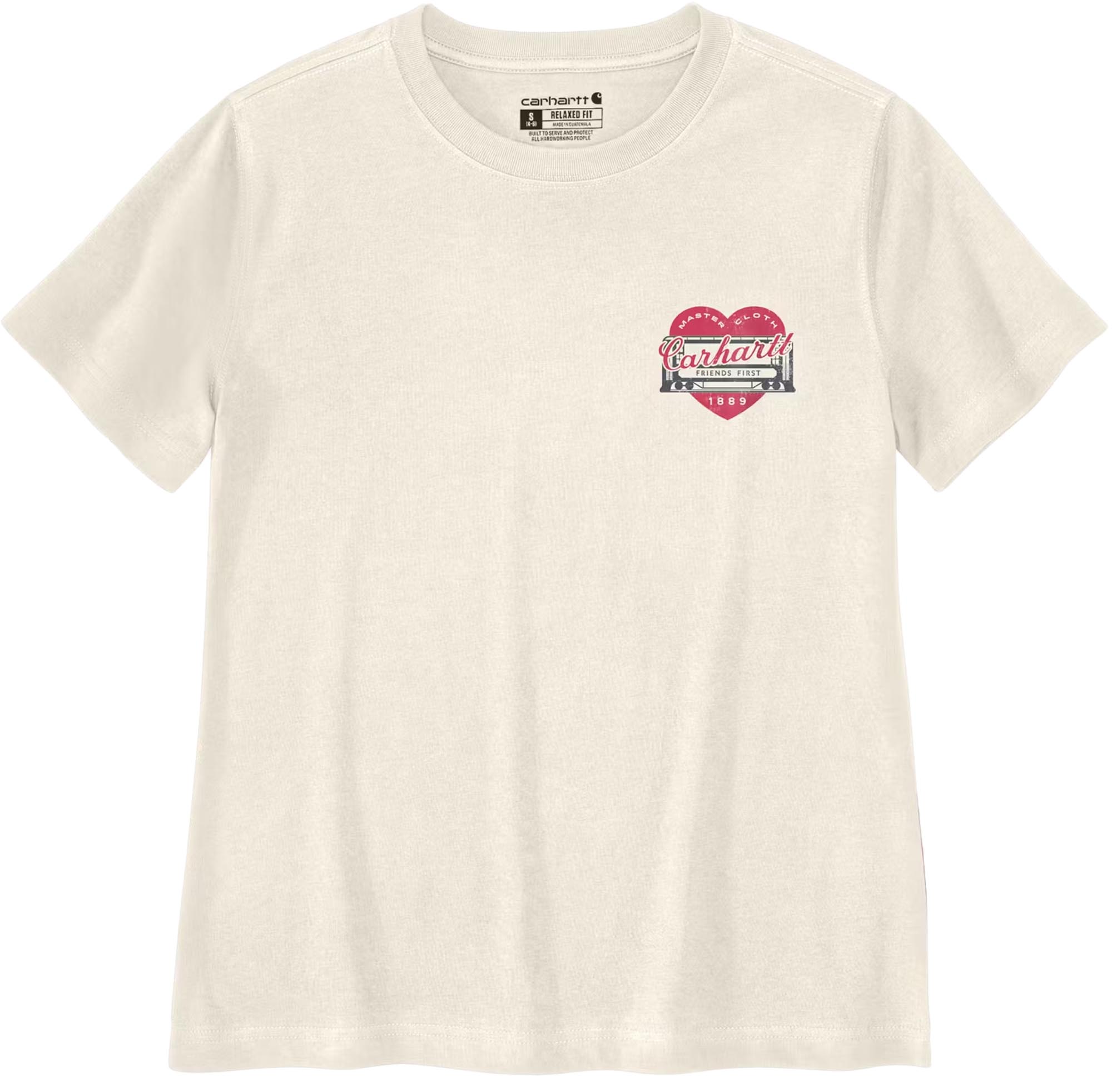 Carhartt Irvine Relaxed Heritage Heart Dam-T-shirt Beige M Figur 1