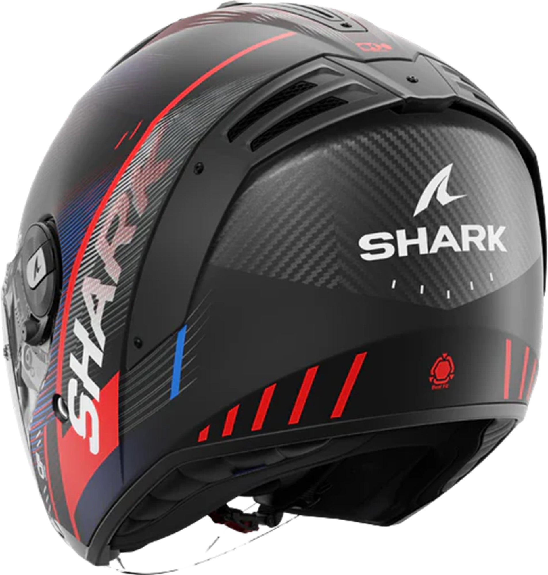 Shark RS Carbon Speed-Tech Mat Jet Helmet carbon/blue/red L (59/60) Figure 2