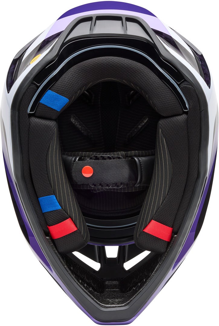 FOX V3 RS Grid MIPS Motocross Helm schwarz/lila S (55/56) Abbildung 3