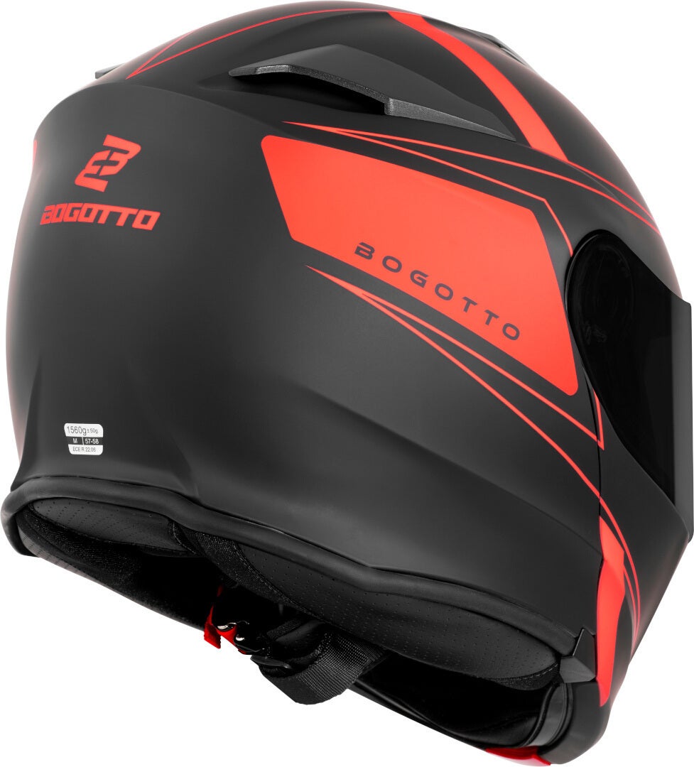 Bogotto H271 BT Taog Bluetooth Hjelm sort mat/orange L Figur 4