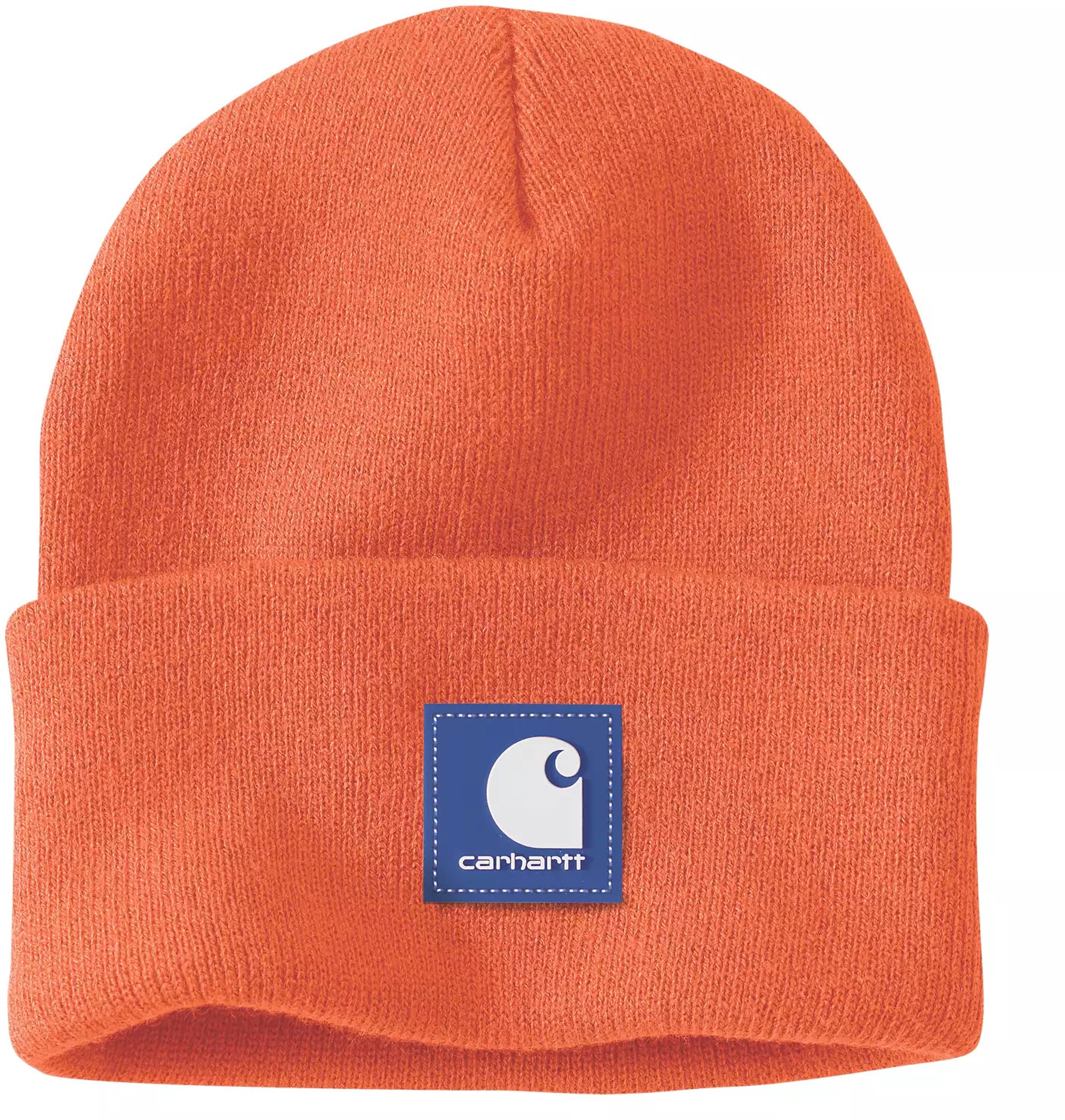 Carharrt Rubber Patch Watch Beanie Apelsin Figur 1