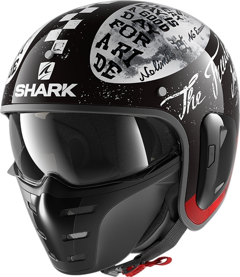 Shark S-Drak 2 Tripp In Capacete a jato preto/branco L (59/60) Figura 1