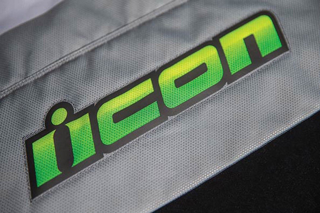Icon Hooligan Ultrabolt Motorfiets textiel jas grijs/groen XXL Figuur 12
