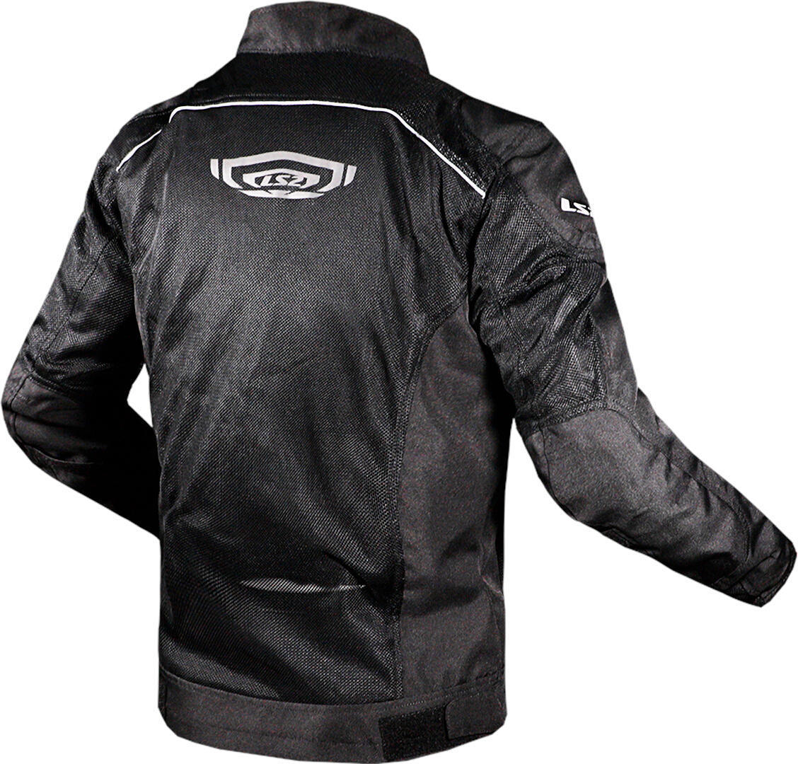 LS2 Airy Motorfiets textiel jas Zwart L Figuur 2
