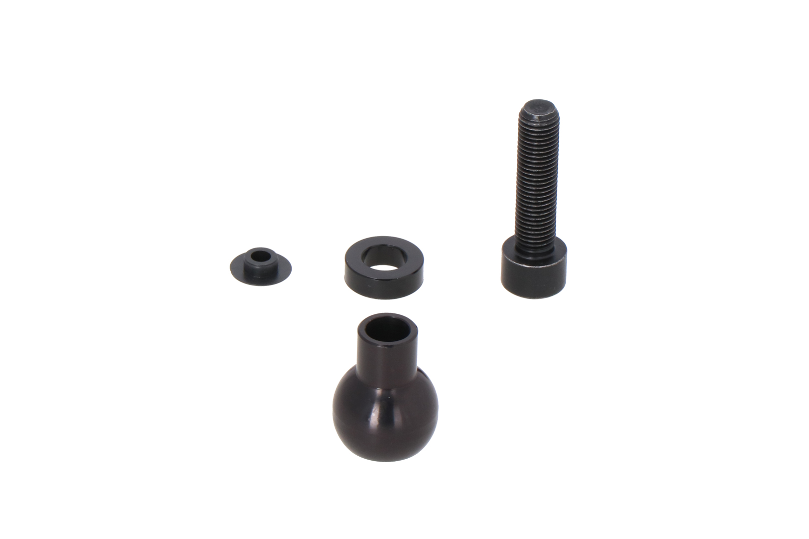 Bilă SW-Motech de 1" pentru filet oglindă M10 - Pentru filet M10 x 1,25 mm. Pentru RAM Arm. Negru. Figura 1