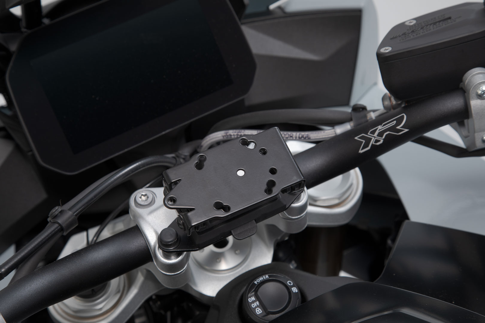 SW-Motech GPS mount for handlebar - Black. BMW models. Figure 1