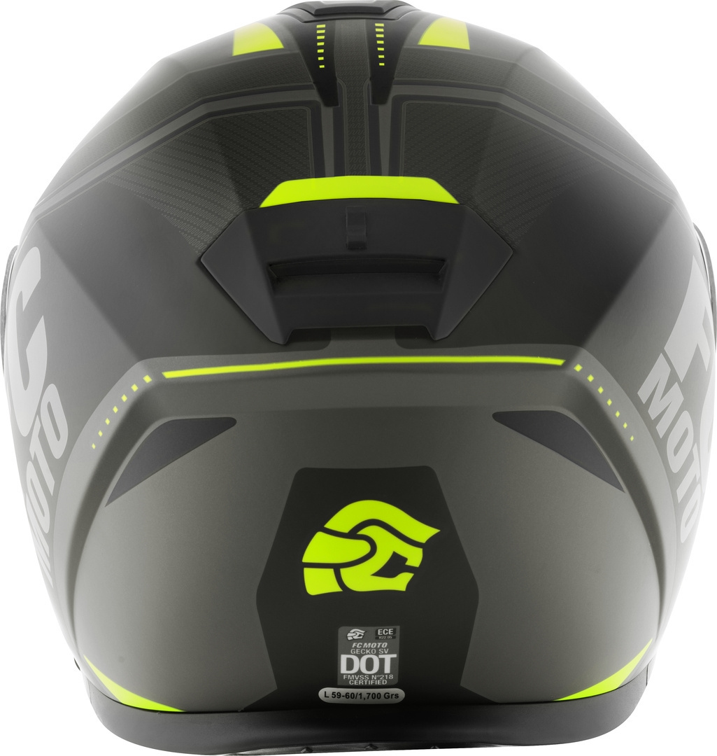FC-Moto Novo Circuit Cască negru/gri/galben S (55/56) Figura 6