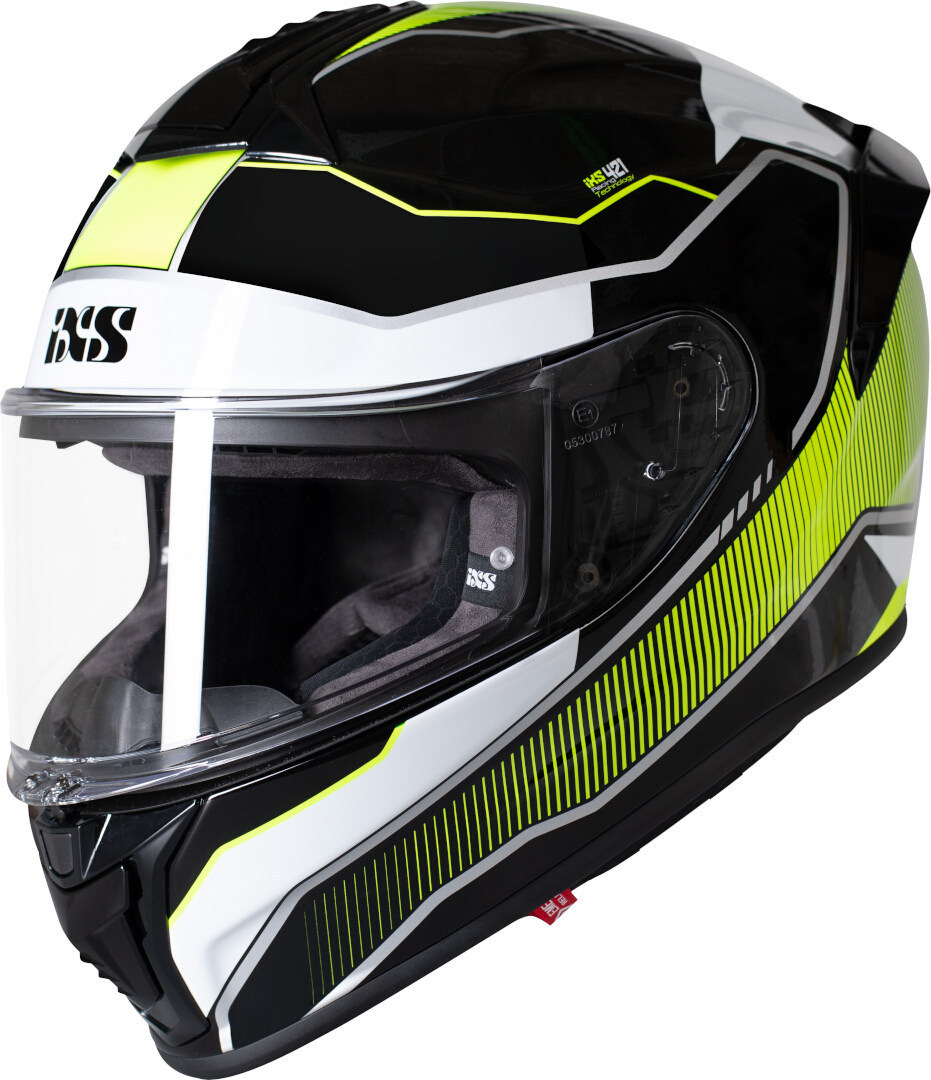 IXS 421 FG 2.1 Cască Negru/Alb/Galben 2XL Figura 1