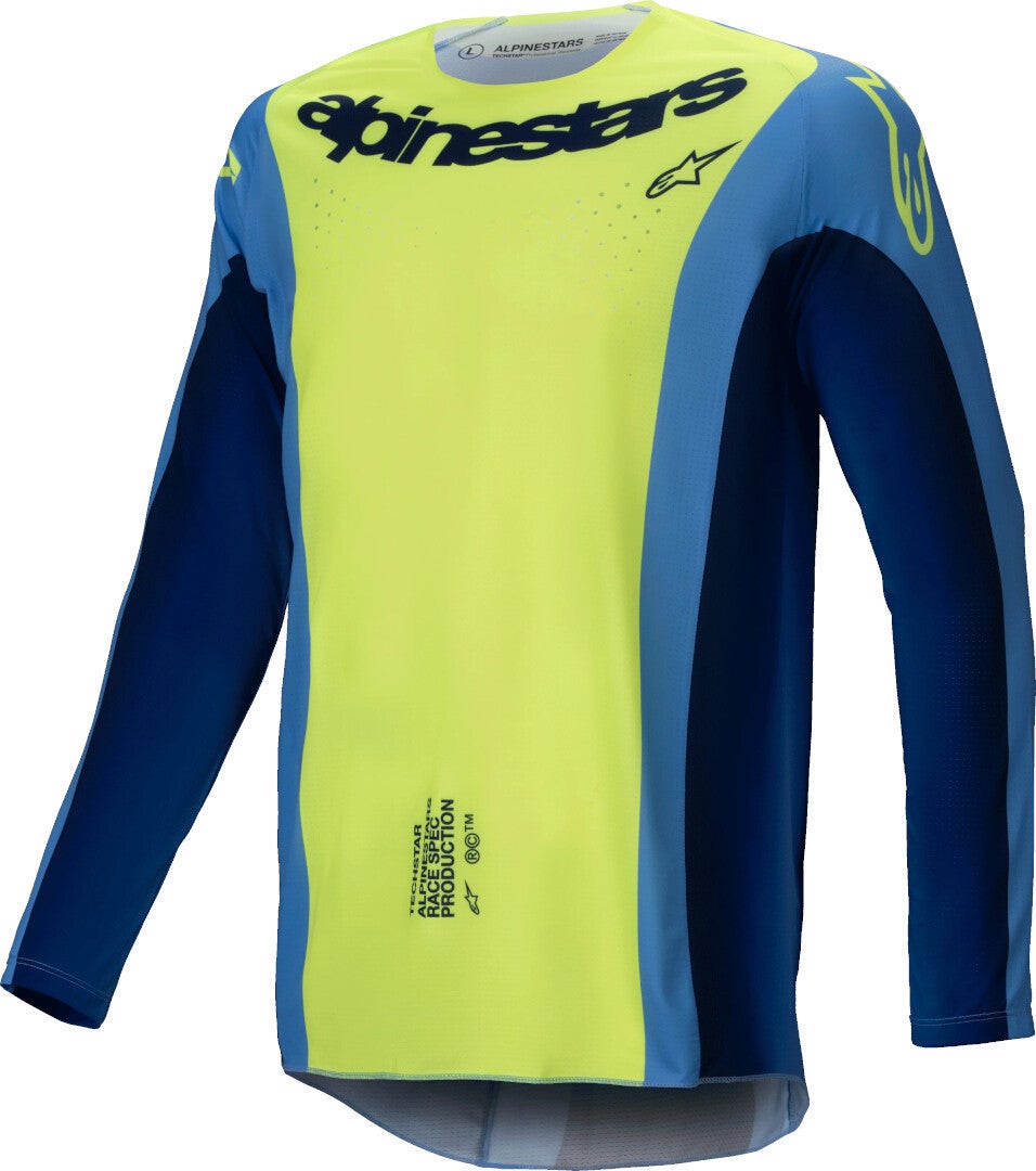 Alpinestars Techstar Melt Motocross trøje gul/blå XL Figur 1