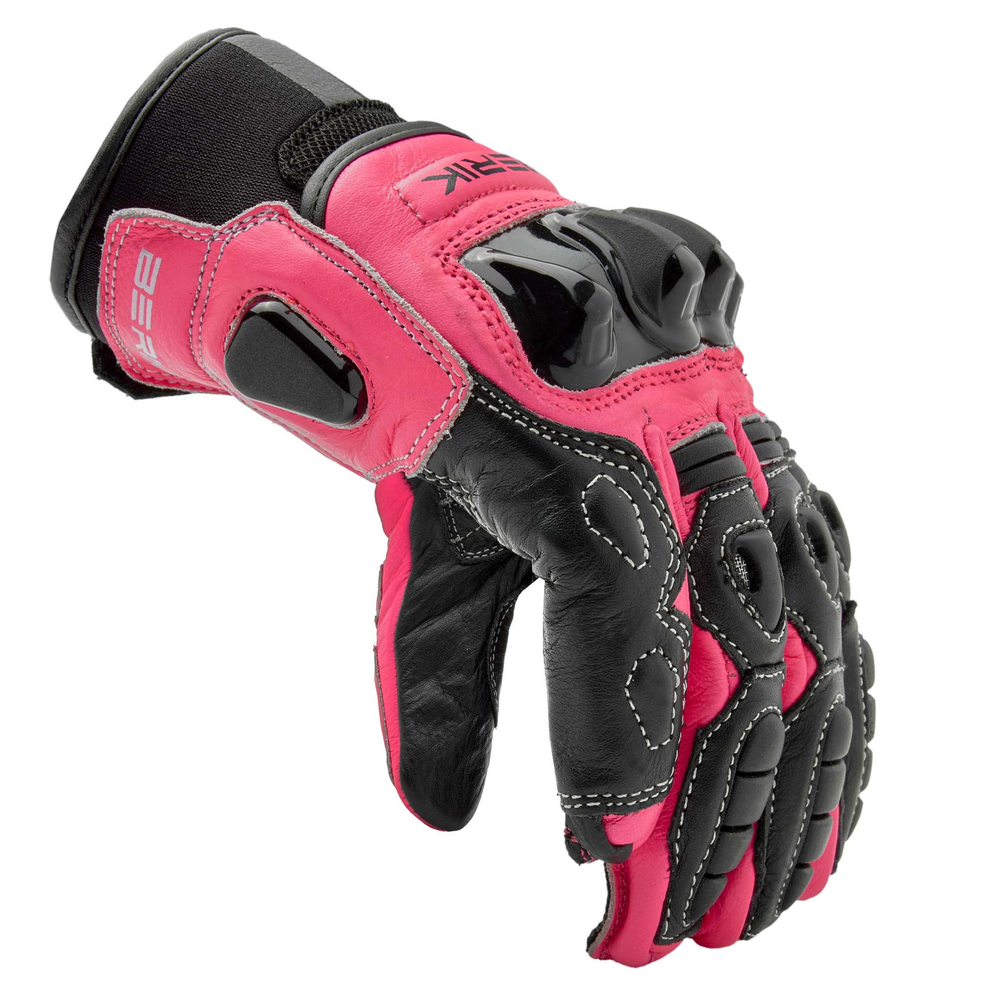 Berik Bofur Adventure Damer Motorcykelhandsker sort/pink M Figur 2