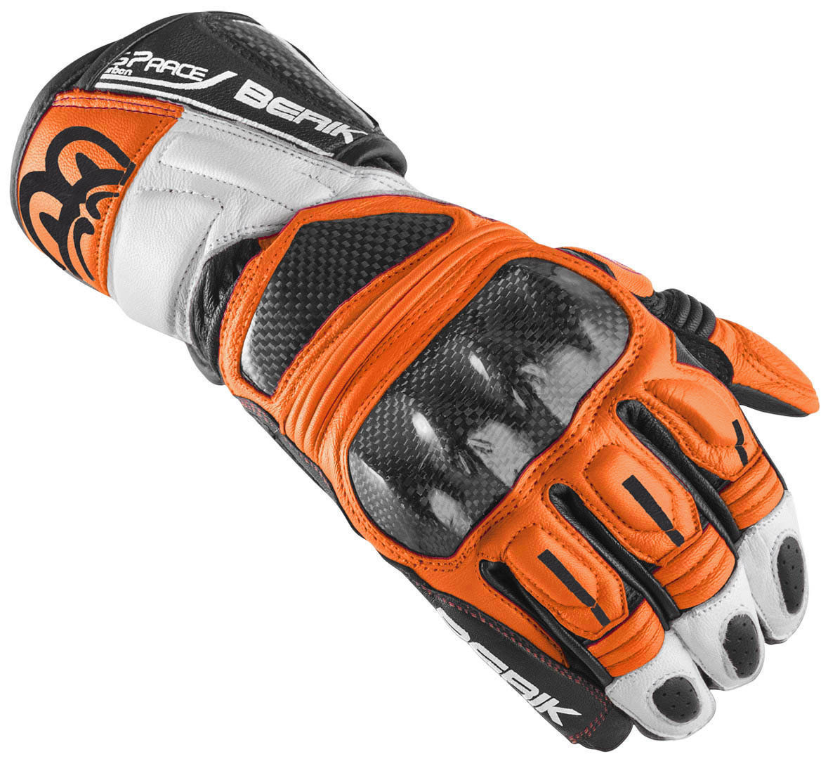 Berik Namib Pro Motorcykel handsker sort/hvid/orange M Figur 1