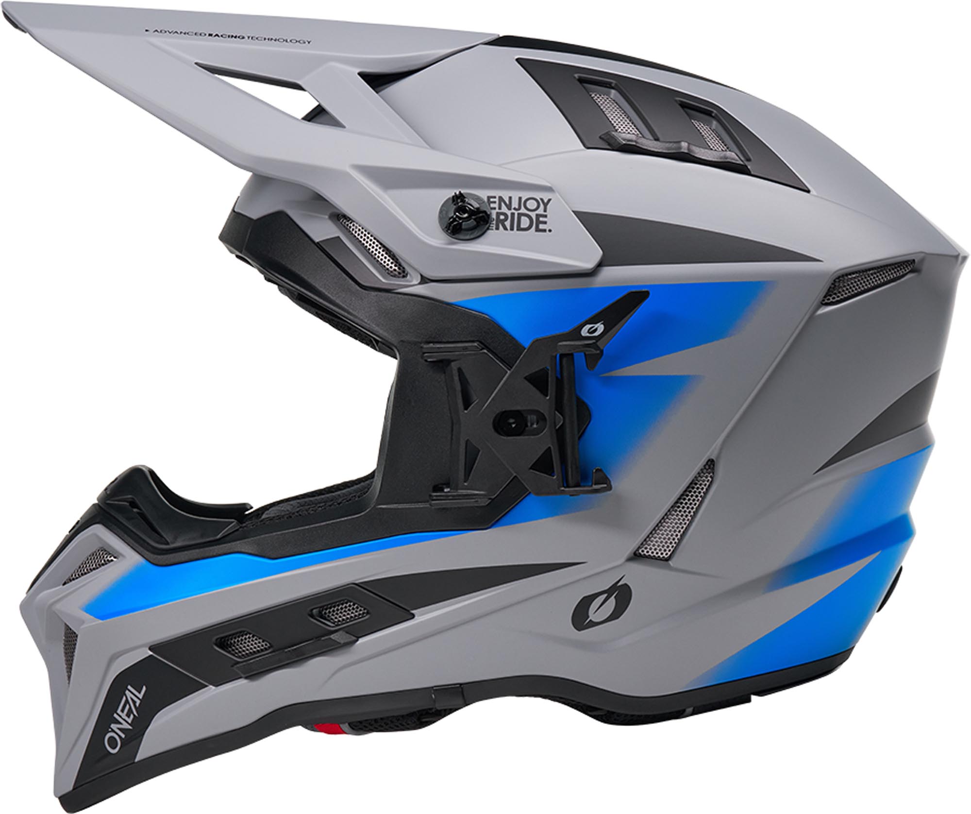Oneal EX-SRS Magma Casco da motocross grigio/blu S (55/56) Figura 4