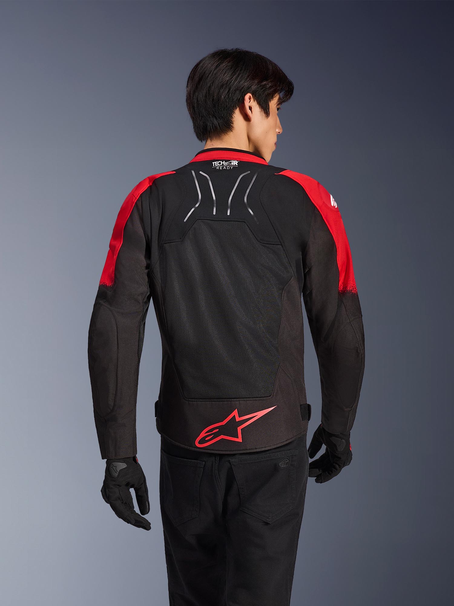 Alpinestars SMX Air Perforated Motorcycle Textile Jacket black/neon-red XL Figure 6
