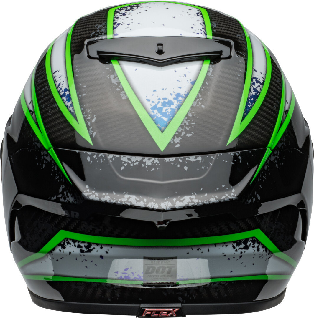 Bell Race Star DLX Flex Xenon Hjälm svart/grön/silver Förlust (59/60) Figur 4